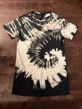 Philipp Plein Women’s Black & White Tie-Dye T-shirt